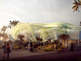 Vizualizace národního pavilonu Expo 2020