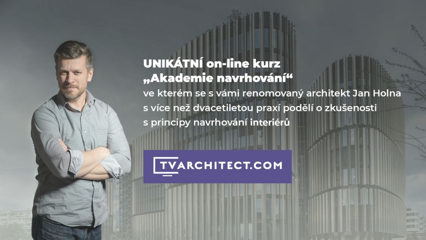 Absolvujte online kurz navrhování interiérů s architektem Janem Holnou a vyhněte se nejčastějším chybám