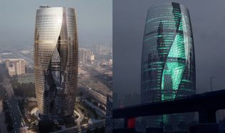Atrium v čínském mrakodrapu bude nejvyšší na světě