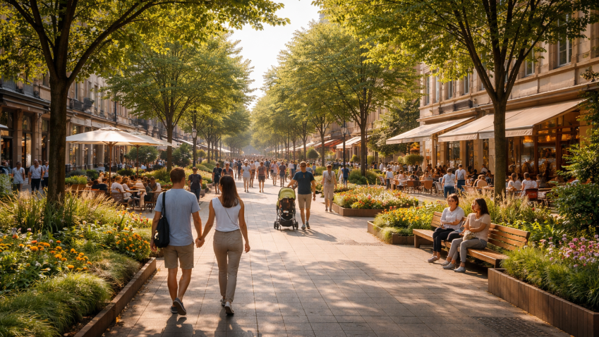 Chůze jako základ urbanismu: Jak návrh měst podporuje pěší pohyb