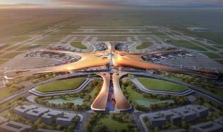 Ateliér Zaha Hadid Architects staví v Číně obří letiště