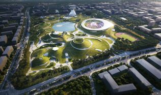 Construction Breaks Ground on MAD’s “Quzhou Sports Campus” in China Construction Breaks Ground on MAD’s “Quzhou Sports Campus” in China