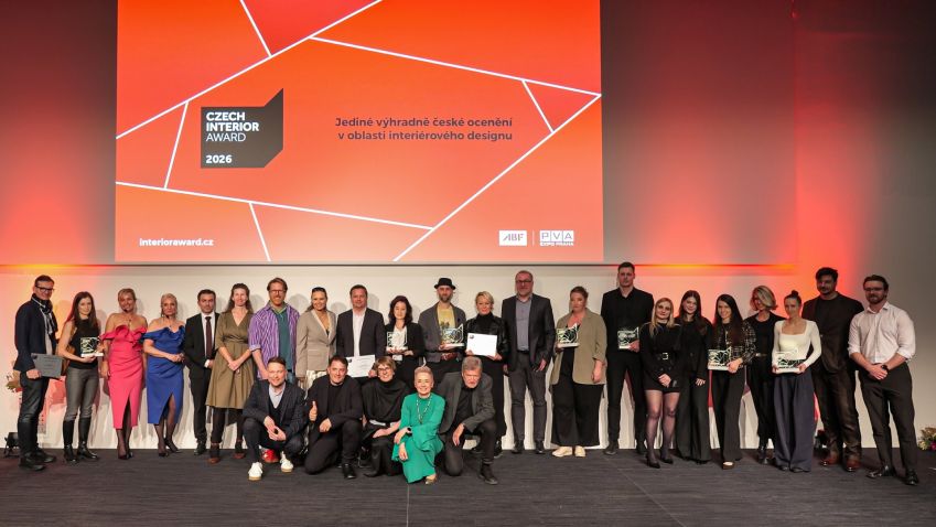 Czech Interior Award 2026 zná vítěze. Ocenění ukazuje kvalitu současného interiérového designu