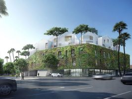 zdroj MAD Architects Popisek: Vizualizace Zahradního domku v Beverly Hills