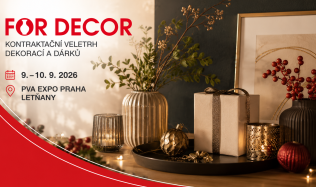 FOR DECOR 2026 představí novinky ze světa dekorací a dárků. V září se do Prahy sjedou výrobci i obchodníci