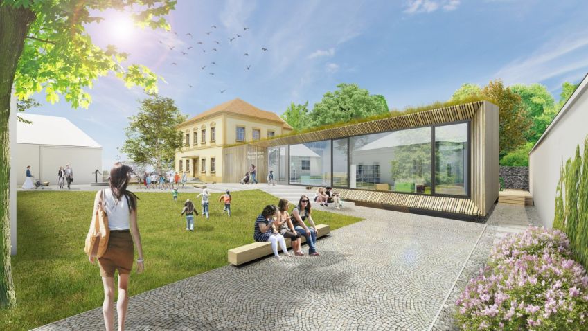Historická škola v Kostelní Lhotě získala moderní dřevěnou přístavbu