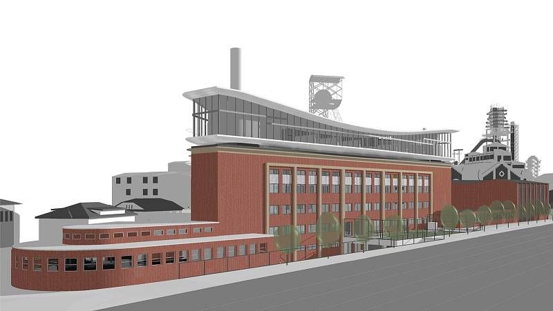 Kofola staví nové sídlo v Dolních Vítkovicích. Industriální přestavbu navrhl architekt Josef Pleskot