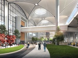 zdroj igairport.com Popisek: Letiště Istanbul, vizualizace