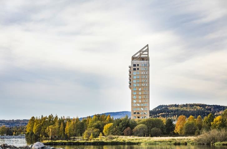 Moderní výškové budovy ze dřeva 