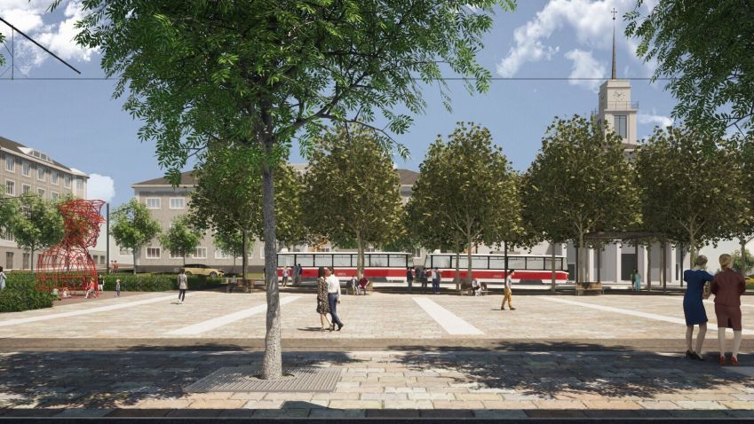 Nové náměstí Míru v Brně ozdobí stromořadí i kolonáda
