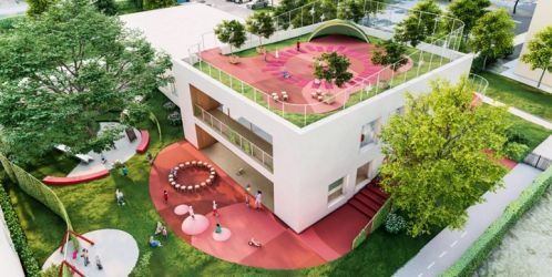 Nový pavilon školky na plzeňských Vinicích reaguje na růst sídliště