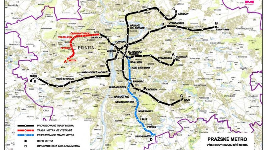 Od stolu do terénu: v létě by měl začít geologický průzkum pro stavbu metra D