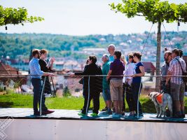 zdroj Archiv Open House Praha Popisek: Výklad pro neslyšící, budova DRN