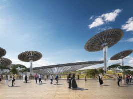 zdroj grimshaw.global.com/ Popisek: Pavilon udržitelnosti na výstavě Expo 2020 v Dubaji