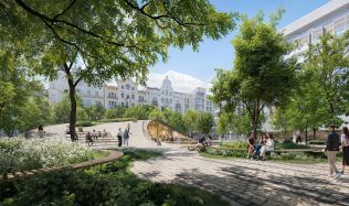 Nová piazzetta v Pařížské ulici má kultivovat veřejný prostor v centru Prahy