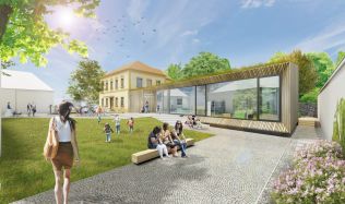 Historická škola v Kostelní Lhotě získala moderní dřevěnou přístavbu