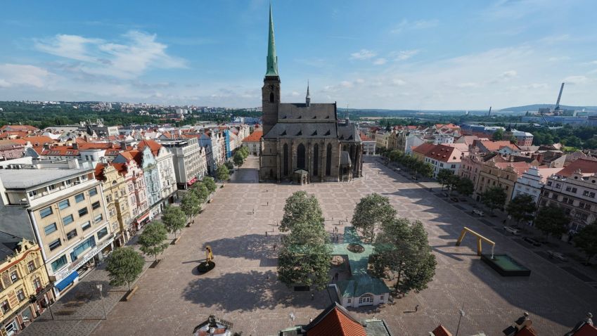 Plzeň zahajuje první etapu úprav náměstí Republiky. Změny se dotknou povrchů i organizace prostoru