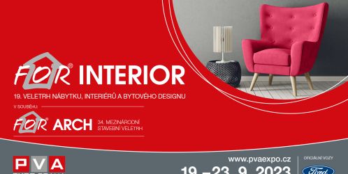 Podzimní veletrh FOR INTERIOR přinese inspiraci pro moderní a designové bydlení