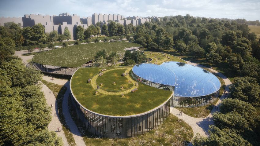 Pražská botanická zahrada bude mít nový vstup, od Fránek Architects