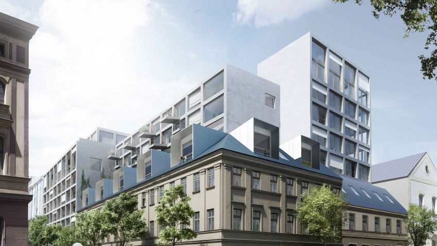 Projekt BLOCK B je v rukách AFI Europe. Slibuje moderní prostory pro bydlení a práci