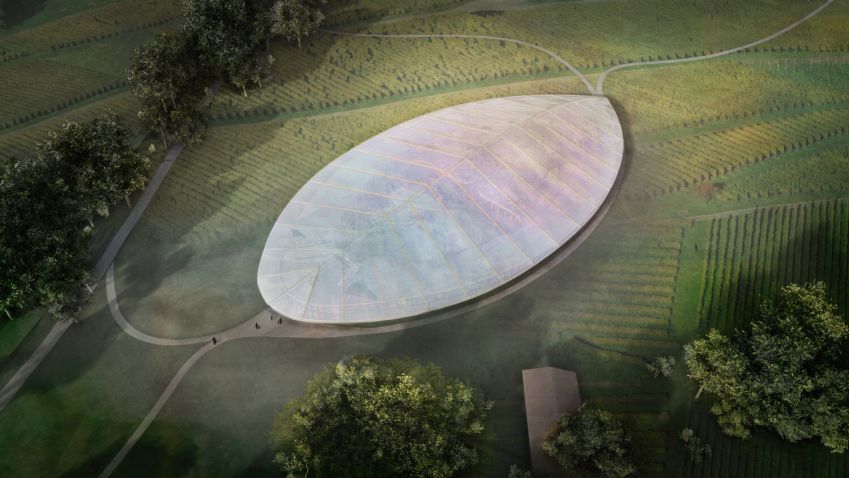 Projekt na budoucí podobu sídla Botanického ústavu připomíná plod ovoce
