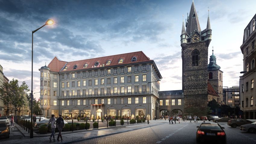 Rekonstrukce bývalého Cukrovarnického paláce na Senovážném náměstí v Praze je u konce