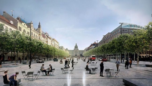 Rekonstrukce dolní části Václavského náměstí má být hotova v polovině září