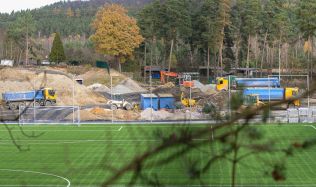 Rozsáhlá rekonstrukce plzeňského sportovního areálu pokračuje, první etapa bude dokončena na jaře