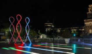 Smart Square art instaliation in Milan, Italy by Progetto CMR Smart Square art instaliation in Milan, Italy by Progetto CMR