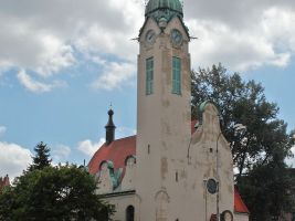 zdroj Wikimedia commons/ Miroslav Rejha Popisek: Starokatolický kostel Povýšení svatého Kříže, Jablonec nad Nisou