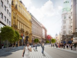 TaK Architects Popisek: Ulice Na Poříčí, vizualizace