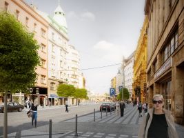 TaK Architects Popisek: Ulice Na Poříčí, vizualizace