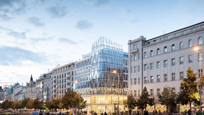 The Flow Building na Václavském náměstí se pyšní kvalitní architekturou i vyspělými technologiemi