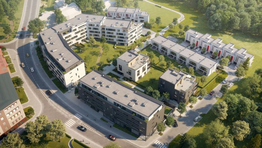 V Braníku začíná vyrůstat bytový areál s 15 řadovými domy a 140 novými byty