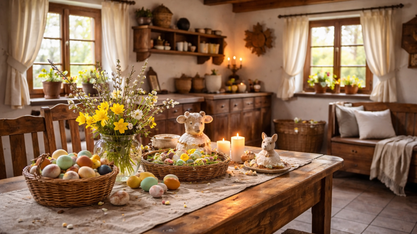 Velikonoce ve starých chalupách a jak se slaví dnes: Tradice, prostor a atmosféra napříč časem