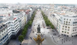 Z Vinohradské třídy kolem hlavního nádraží do Bolzanovy ulice povede tramvajová trať