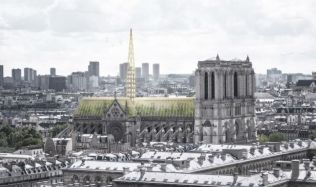 Zničenou část katedrály Notre Dame by mohl nahradit skleník a včelín Zničenou část katedrály Notre Dame by mohl nahradit skleník a včelín